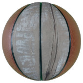 grijze houten planken basketbal (Verticaal)
