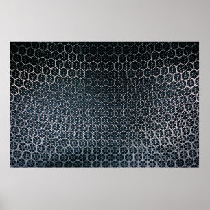 Grijze illustratie poster