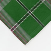 Grijze jachtplaid fleece deken (Hoek)