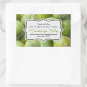 Grijze jam-conserverlabel sticker (Tas)