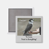 Grijze Jay Motivatie magneten (Voorkant / Achterkant)