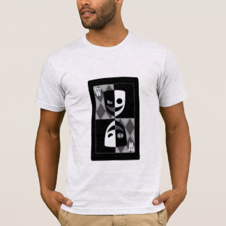 Grijze Joker Poker Diamanten Geïnspireerde Custom T-shirt