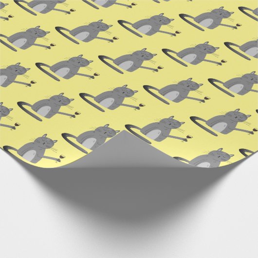 Grijze karton met rood wijnpakpapier cadeaupapier (Hoek)