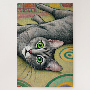 Grijze Kat 1000 Stuk Puzzel