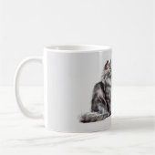 Grijze kat koffiemok (Links)