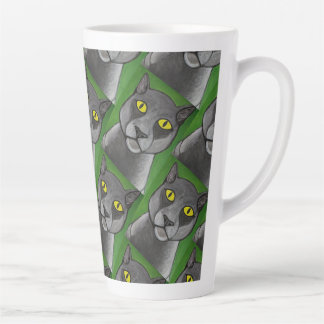 Grijze kat Latte mok