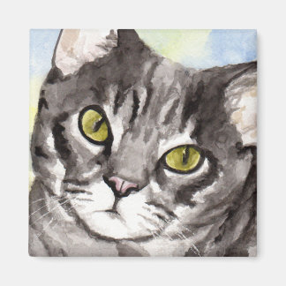Grijze Kat Magneet