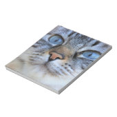 Grijze kat notitieblok (Gedraaid)