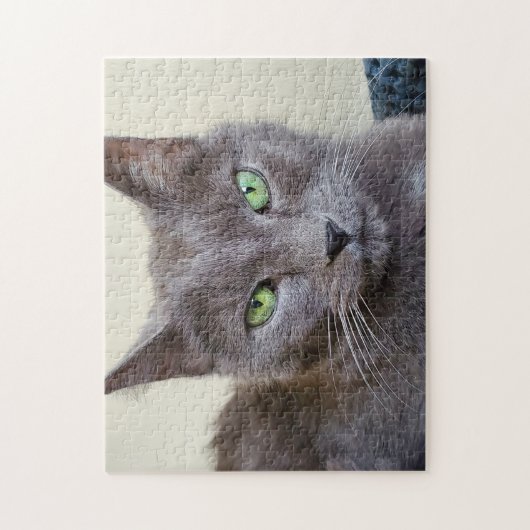 Grijze kat puzzel (Verticaal)