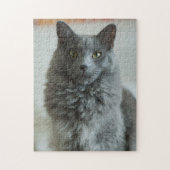 Grijze kat Puzzle Legpuzzel (Verticaal)