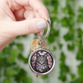 Grijze Kat Sleutelhanger (Hand)