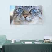 Grijze kat spandoek (Beurs)