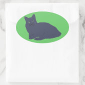 Grijze Kat stickers (Tas)