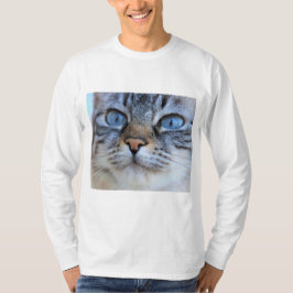 Grijze kat t-shirt
