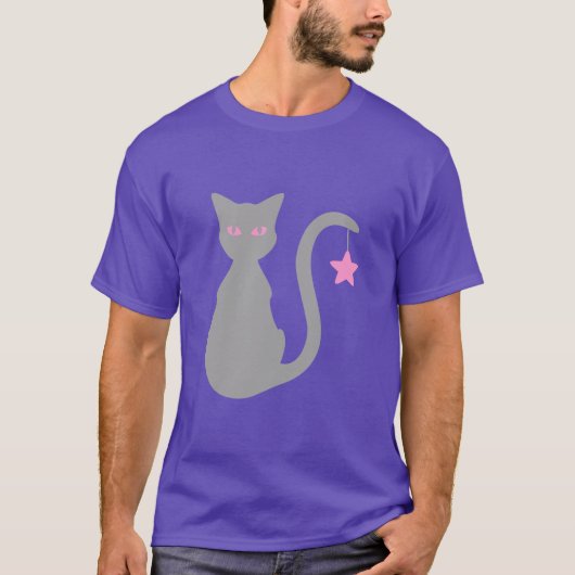 Grijze kat T-Shirt (Voorkant)