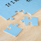 Grijze Kat Teddy Bear Legpuzzel (Zijkant)