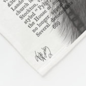 Grijze katje met bovenste hak fleece deken (Hoek)