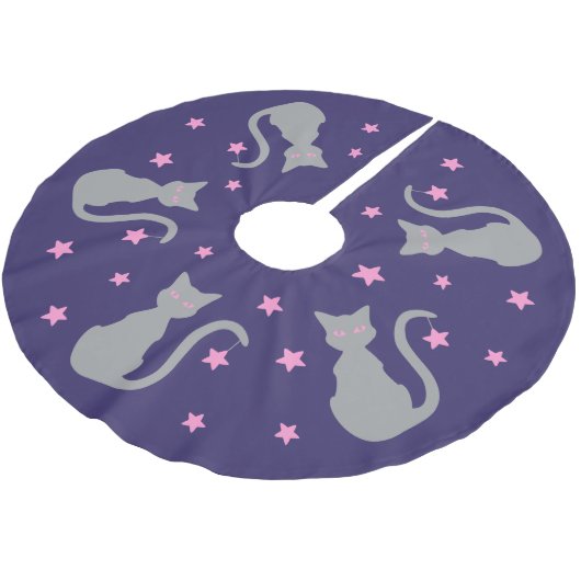 Grijze kattenboomrok kerstboom rok (Gekanteld)