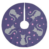 Grijze kattenboomrok kerstboom rok (Voorkant)