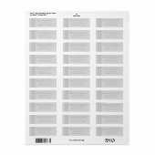 Grijze Keltische Knoop Dunne Envelop Adresetikette Etiket (Full Sheet)