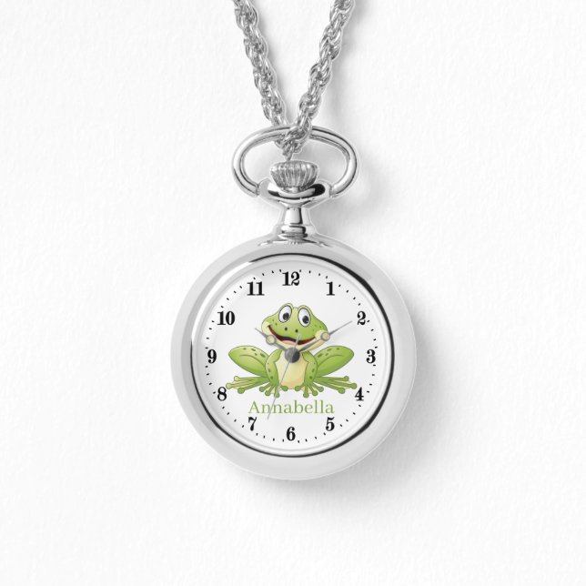 Grijze kikkervisjes horloge (Voorkant)