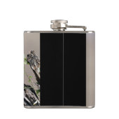 Grijze Kingfisher Heupfles (Achterkant)