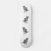 Grijze kitten skateboard (Voorkant)
