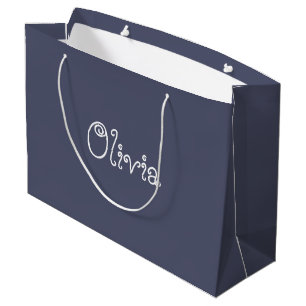 Grijze kleur Baby shower Gift Bag Groot Cadeauzakje