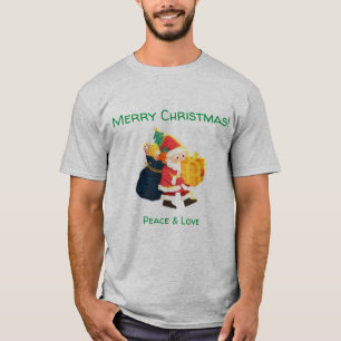 Grijze Kleur Kerstmis Wishes-T-shirt Elegant Knap T-shirt