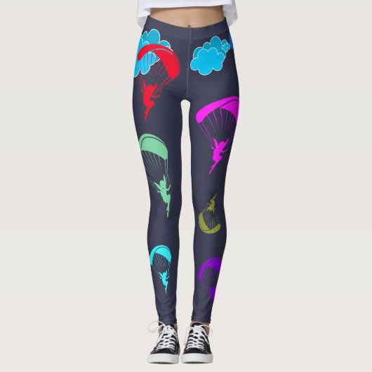 Grijze kleurrijke Pixie-Leggings Leggings (Voorkant)