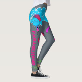 Grijze kleurrijke Pixie Paraglide-leggings Leggings