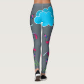 Grijze kleurrijke Pixie Paraglide-leggings Leggings (Achterkant)