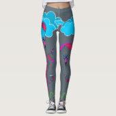Grijze kleurrijke Pixie Paraglide-leggings Leggings (Voorkant)
