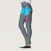 Grijze kleurrijke Pixie Paraglide-leggings Leggings (Links)