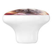 grijze konijnenfee keramische knop (Zijkant)