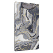 Grijze korrels, wit en goud klembord (Rechts)