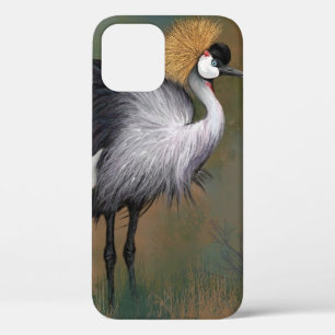 Grijze kraan iPhone draagtas 12 Pro Hoesje