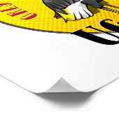 Grijze kraan UGANDA Poster (Hoek)