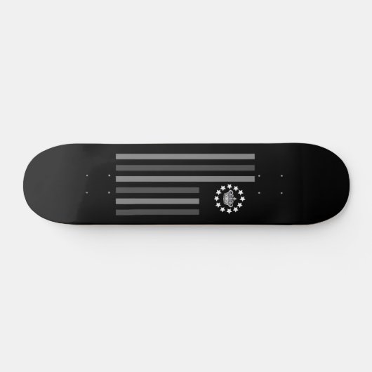 Grijze kroon - vlag skateboard (Horizontaal)
