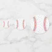 Grijze Kruis Honkbal Baby Inwijding Feestje Confetti (Achterkanten)