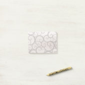Grijze krullen post-it® notes (Op bureau)