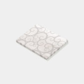 Grijze krullen post-it® notes (Schuin)