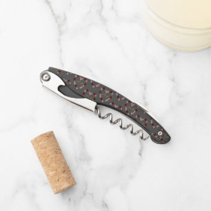 Grijze kurkentrekker met bloemenkrans