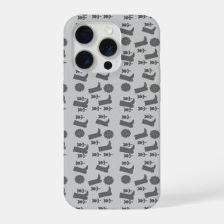 grijze laarzen iPhone 15 pro hoesje