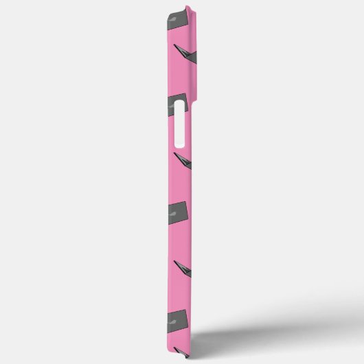 Grijze laptop met Bird Logo Cartoon Case-Mate iPhone Case (Achterkant / Rechts)