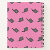 Grijze laptop met Bird Logo Cartoon Notitieboek (Achterkant)