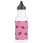 Grijze laptop met Bird Logo Cartoon Waterfles (Links)