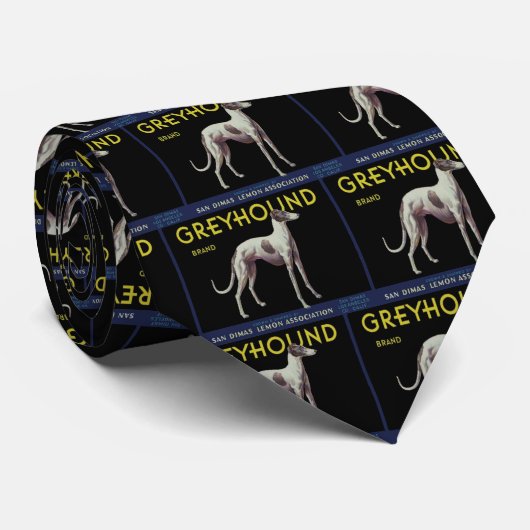 grijze leemon label Circa 1920 Stropdas (Opgerold)