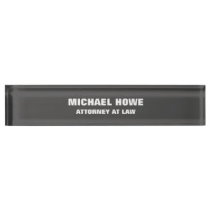 Grijze, Legitieme Professional Trendy Modern Naambordje