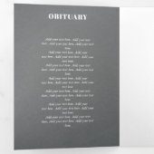 Grijze lijnen in liefdevolle herinnering Fotobegra Drieluik Programma (Binnenzijde eerst)